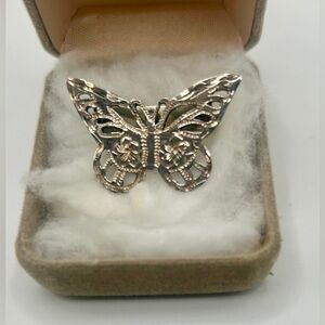 Vintage Handcrafted Sterling Butterfly for Bolo Tie Vogt Silver Signed​